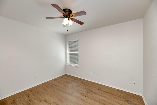 4541 Grainland Ct, Fort Worth, TX 76179 - spare room featuring light wood-style flooring, baseboards, and a ceiling fan