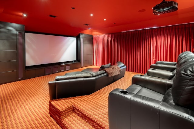 5811 Meletio Ln, Dallas, TX 75230 - view of carpeted home theater