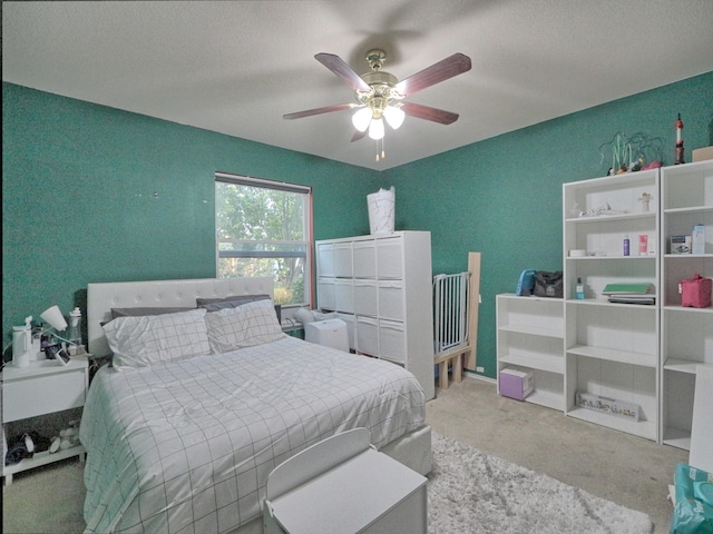 8614 Mountain Blf, Dallas, TX 75227 - carpeted bedroom featuring ceiling fan