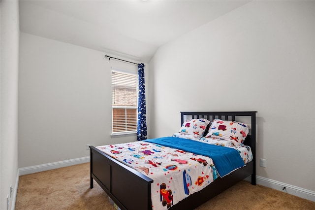 7500 W Fork Ln, Mckinney, TX 75071 - carpeted bedroom with baseboards and vaulted ceiling