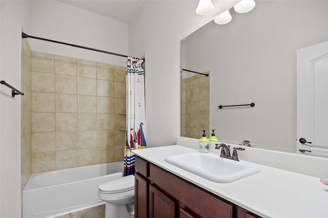 7500 W Fork Ln, Mckinney, TX 75071 - full bathroom featuring toilet, vanity, and shower / bath combo