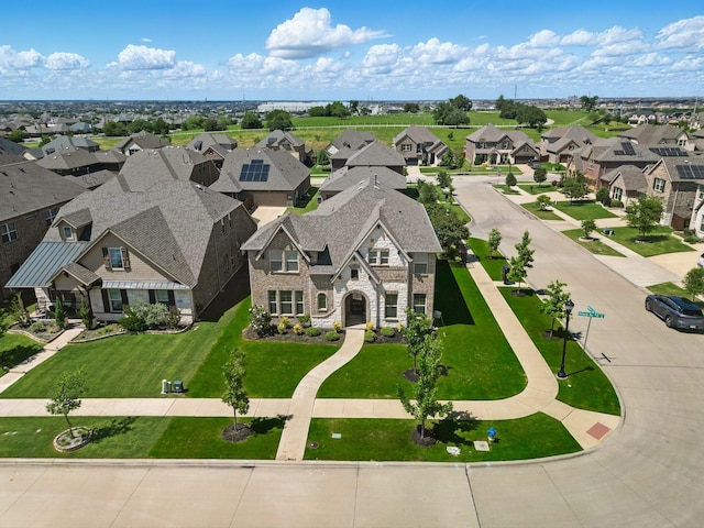 aerial view of residential area