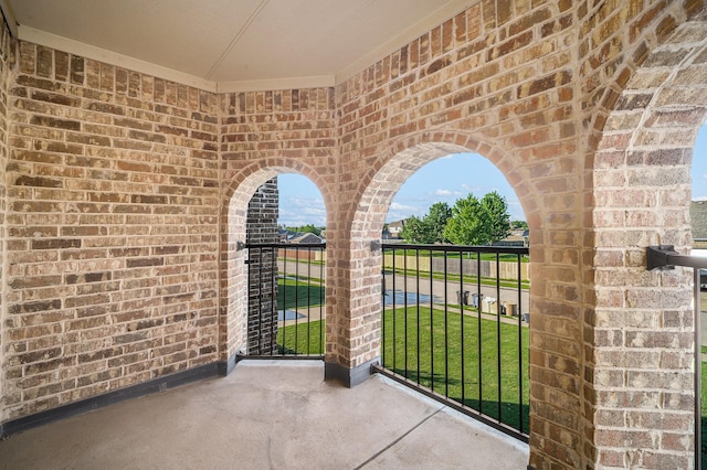 1432 Fence Post Dr, Fort Worth, TX 76052 - view of patio featuring a balcony