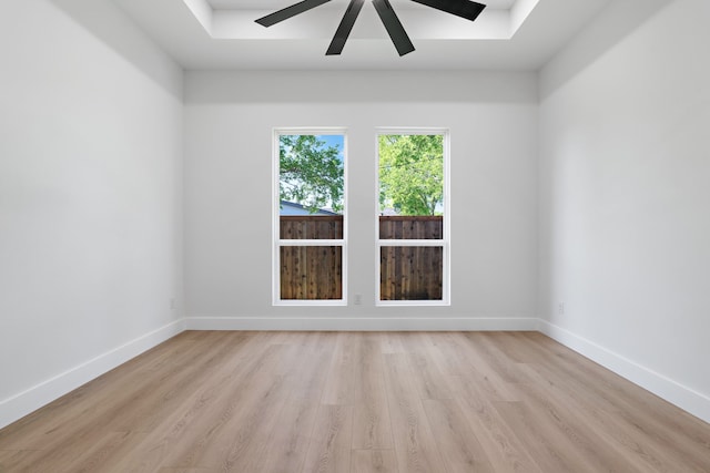 205 Altamesa Blvd, Fort Worth, TX 76134 - spare room with light wood-style floors, a ceiling fan, and baseboards