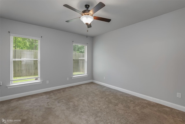 345 Coppice Pl, Bossier City, LA 71111 - carpeted empty room with baseboards and ceiling fan