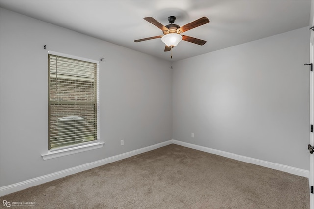 345 Coppice Pl, Bossier City, LA 71111 - carpeted empty room with ceiling fan and baseboards
