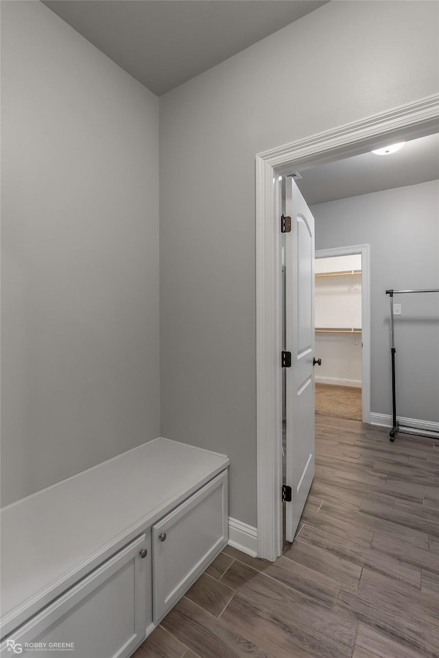 345 Coppice Pl, Bossier City, LA 71111 - mudroom with dark wood-type flooring and baseboards