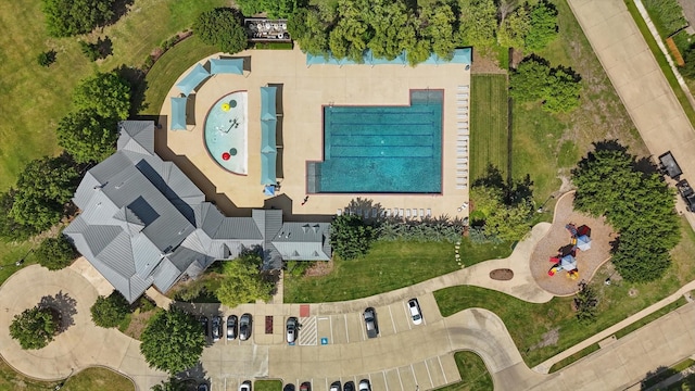 300 Navo Rd, Little Elm, TX 75068 - view from above of property with a pool area