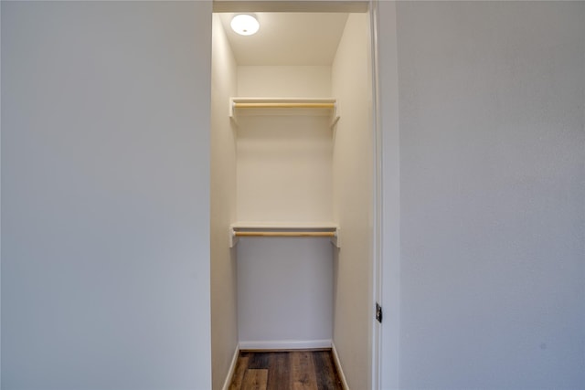 8113 Tumbleweed Trl, White Settlement, TX 76108 - walk in closet featuring dark wood-style flooring