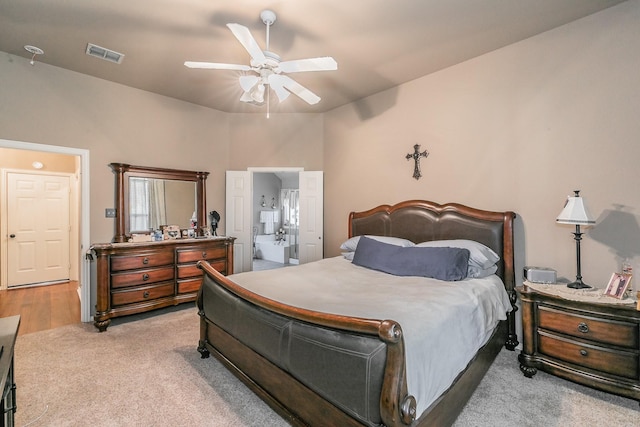 4820 Rum St, Fort Worth, TX 76244 - carpeted bedroom featuring a ceiling fan