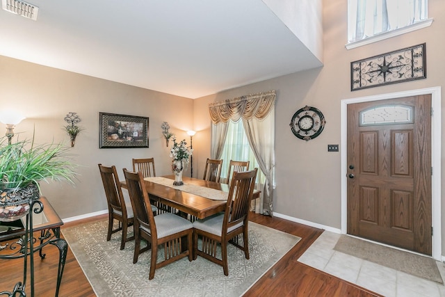 4820 Rum St, Fort Worth, TX 76244 - dining space with wood finished floors, healthy amount of natural light, and baseboards