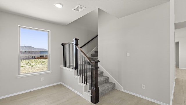 1700 Elle Ln, Aubrey, TX 76227 - staircase with wood finished floors and baseboards
