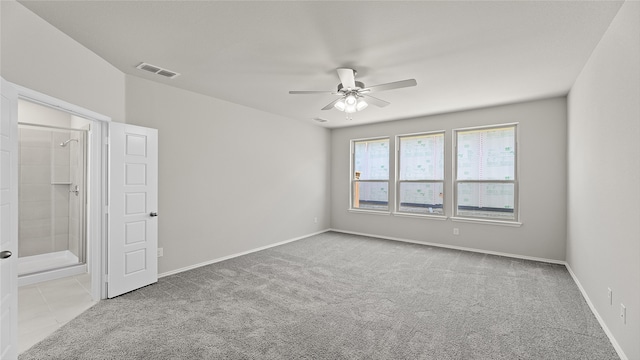 1700 Elle Ln, Aubrey, TX 76227 - empty room featuring a ceiling fan, carpet floors, and baseboards