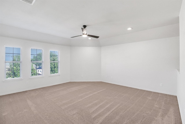 9103 Aristocrat Ln, Frisco, TX 75033 - carpeted spare room featuring ceiling fan, baseboards, and recessed lighting