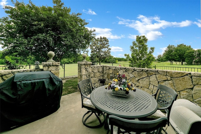 2401 Portwood Way, Fort Worth, TX 76179 - view of patio with outdoor dining space and area for grilling