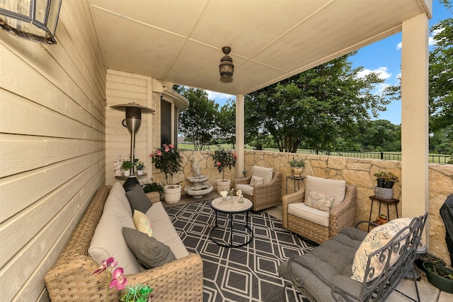 2401 Portwood Way, Fort Worth, TX 76179 - view of patio with fence