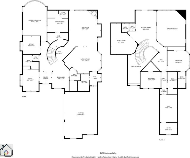 2401 Portwood Way, Fort Worth, TX 76179 - room layout