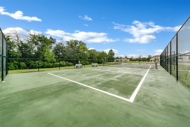 2401 Portwood Way, Fort Worth, TX 76179 - view of tennis court with fence