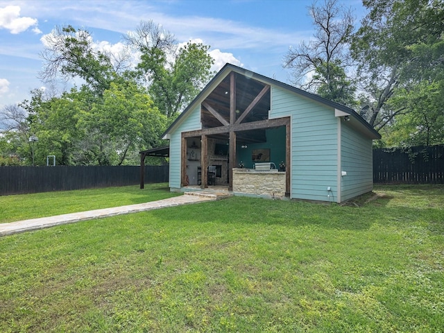 view of outdoor structure