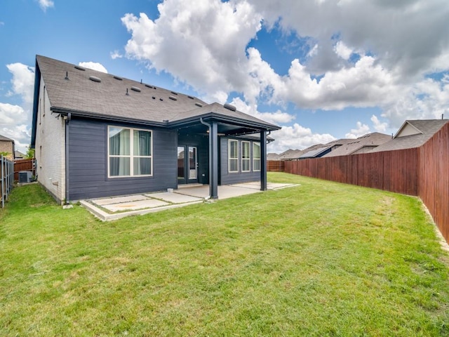 3305 Brentwood Cv, Forney, TX 75126 - back of house featuring a patio, cooling unit, and roof with shingles