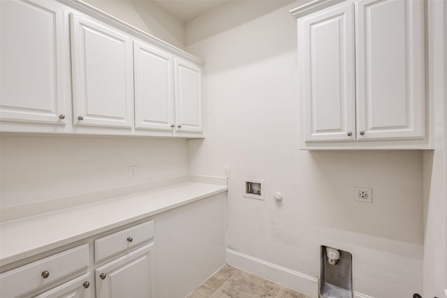 901 Clear Water Dr, Allen, TX 75013 - clothes washing area with cabinet space, baseboards, washer hookup, hookup for an electric dryer, and hookup for a gas dryer