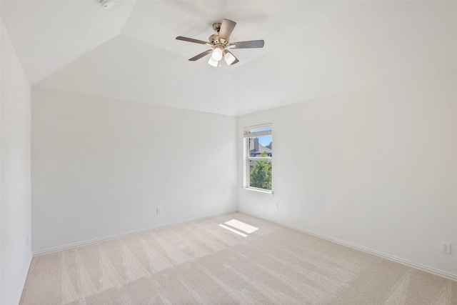 901 Clear Water Dr, Allen, TX 75013 - empty room with carpet, a ceiling fan, high vaulted ceiling, and baseboards