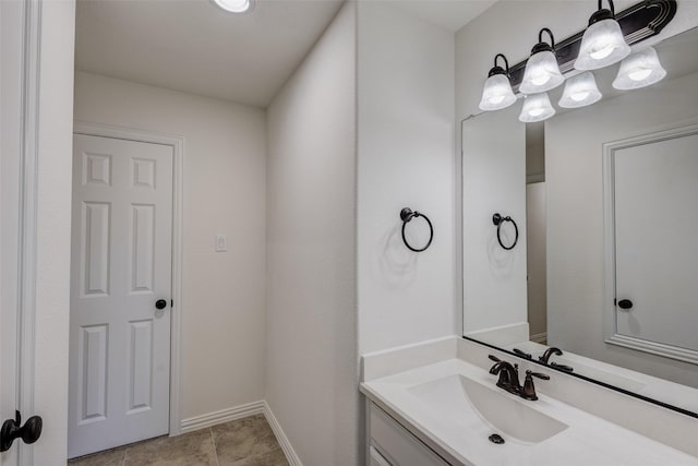 901 Clear Water Dr, Allen, TX 75013 - bathroom featuring vanity and baseboards