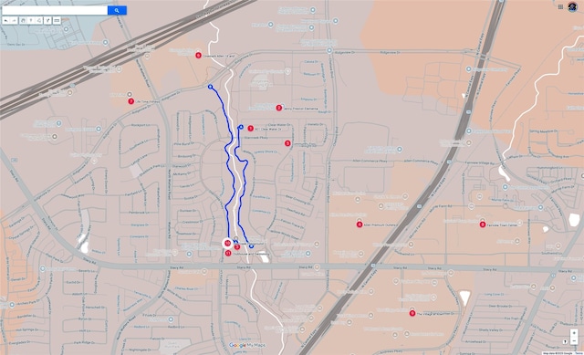 901 Clear Water Dr, Allen, TX 75013 - map / location
