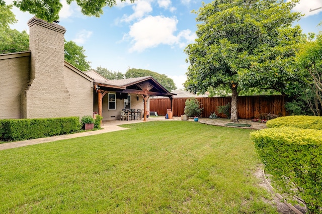 5820 Forest Ln, Dallas, TX 75230 - view of yard featuring a patio