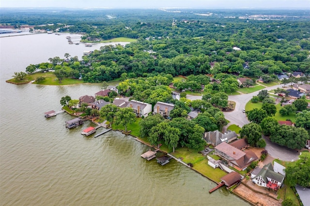 390 Driftwood Ct Unit 3B-1, Azle, TX 76020 - aerial perspective of suburban area featuring a large body of water