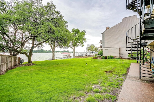 390 Driftwood Ct Unit 3B-1, Azle, TX 76020 - view of yard with stairs and a water view