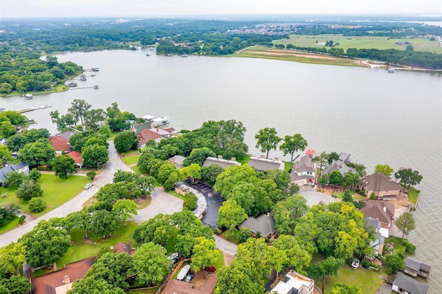 390 Driftwood Ct Unit 3B-1, Azle, TX 76020 - aerial perspective of suburban area featuring a large body of water