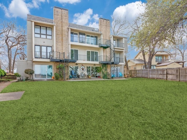 390 Driftwood Ct Unit 3B-1, Azle, TX 76020 - rear view of property with a chimney
