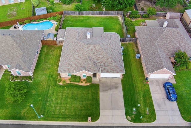 218 Whispering Dell Ln, Weatherford, TX 76085 - aerial view of property and surrounding area with a pool area