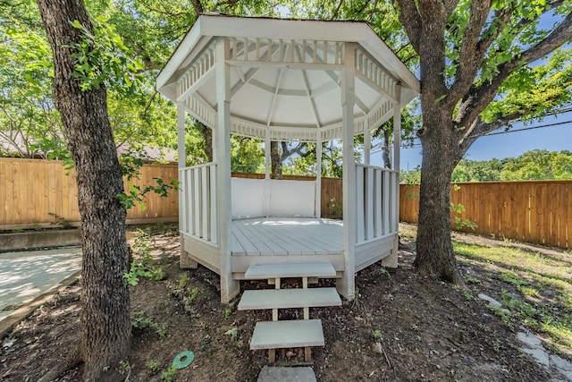 2815 Perkins Rd, Arlington, TX 76016 - wooden deck featuring a gazebo and a fenced backyard