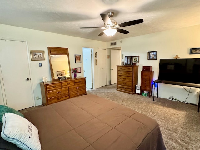 7302 Hardwood Trl, Dallas, TX 75249 - bedroom featuring carpet floors and ceiling fan