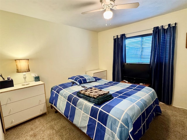 7302 Hardwood Trl, Dallas, TX 75249 - carpeted bedroom with ceiling fan