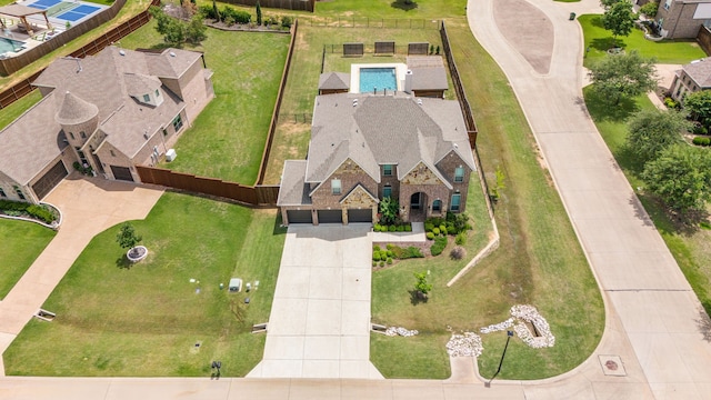 206 Stallion Ln, Hickory Creek, TX 75065 - aerial view of a pool area