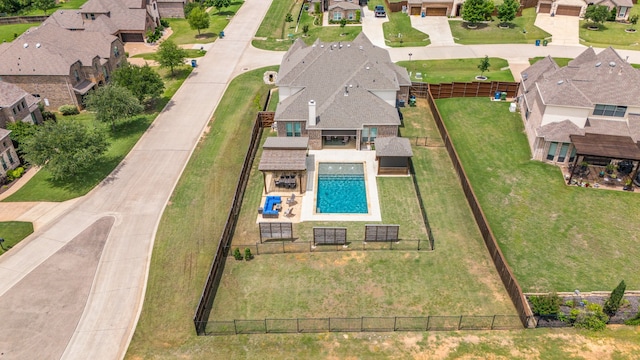 206 Stallion Ln, Hickory Creek, TX 75065 - aerial view of residential area with a pool