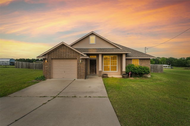 300 Morris St, Riesel, TX 76682 - view of front of house featuring an attached garage, brick siding, driveway, and a shingled roof