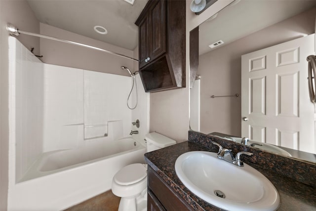 300 Morris St, Riesel, TX 76682 - bathroom with toilet, vanity, and shower / bathtub combination