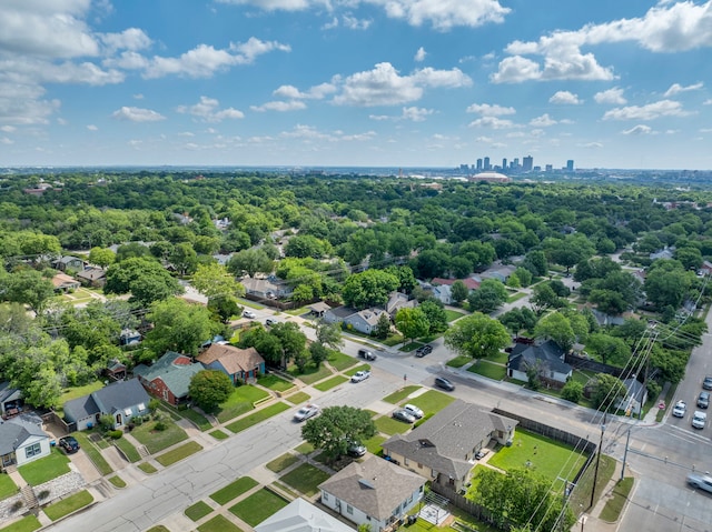 aerial perspective of suburban area