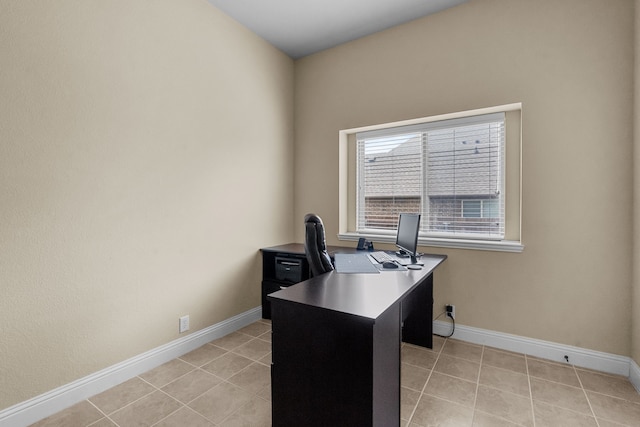 2026 Bay Laurel Dr, Weatherford, TX 76086 - office with baseboards and light tile patterned floors