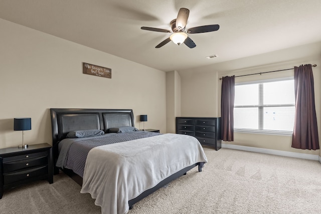2026 Bay Laurel Dr, Weatherford, TX 76086 - bedroom featuring carpet floors, baseboards, and ceiling fan