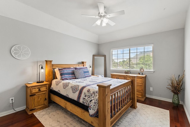 1209 Bel Air Dr, Allen, TX 75013 - bedroom featuring wood finished floors, baseboards, and a ceiling fan