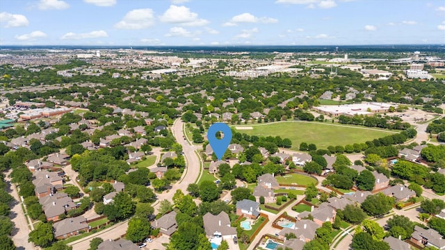 1209 Bel Air Dr, Allen, TX 75013 - bird's eye view