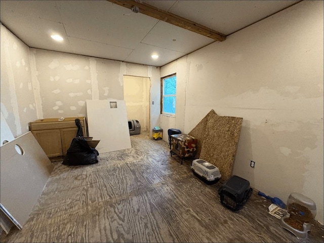 8207 Double Bridge Rd, Mabank, TX 75156 - misc room with wood finished floors and recessed lighting