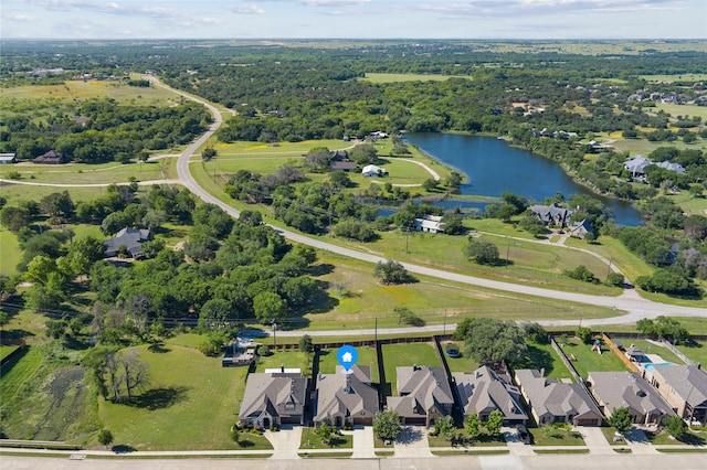 432 Sagebrush Dr, Aledo, TX 76008 - aerial view of residential area featuring a large body of water