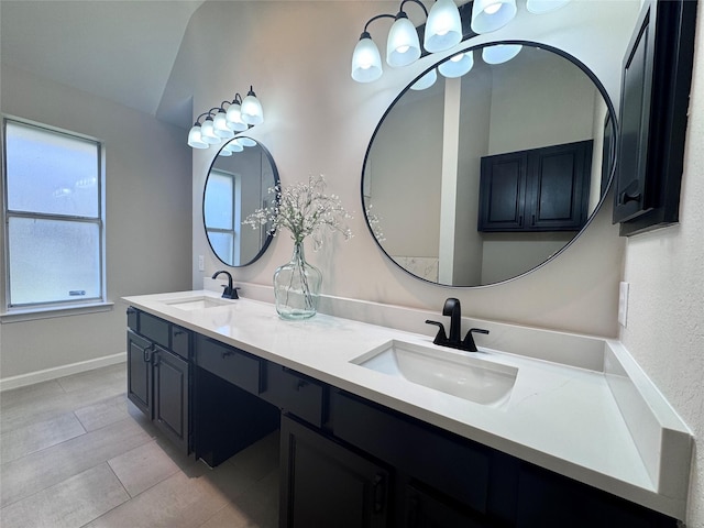 425 N Gaston Dr, Wylie, TX 75098 - full bathroom with double vanity and vaulted ceiling