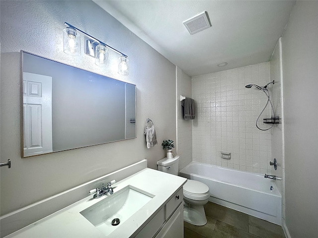 425 N Gaston Dr, Wylie, TX 75098 - full bathroom with vanity, shower / washtub combination, toilet, and tile patterned floors
